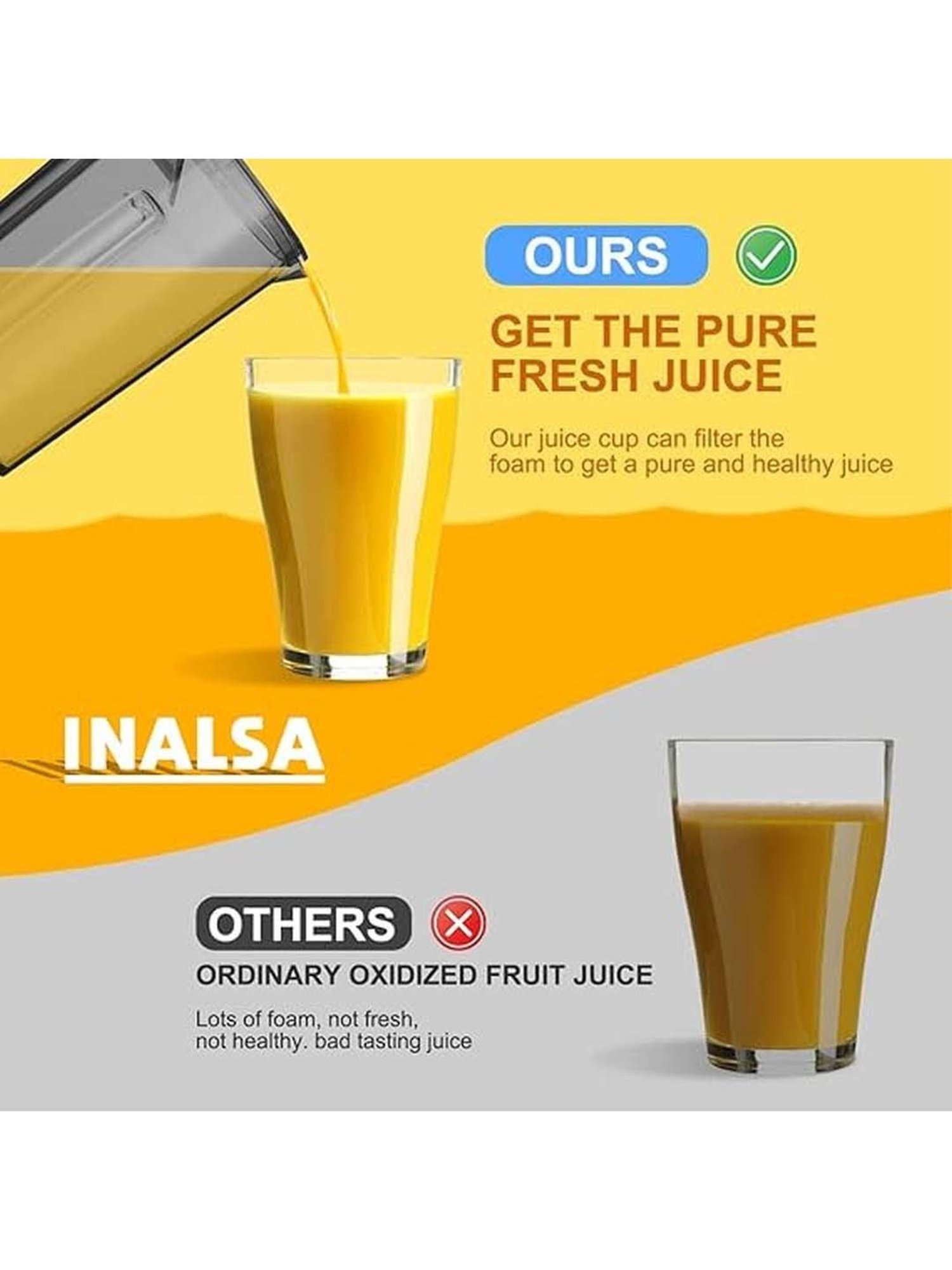Inalsa 900W Electric Juicer