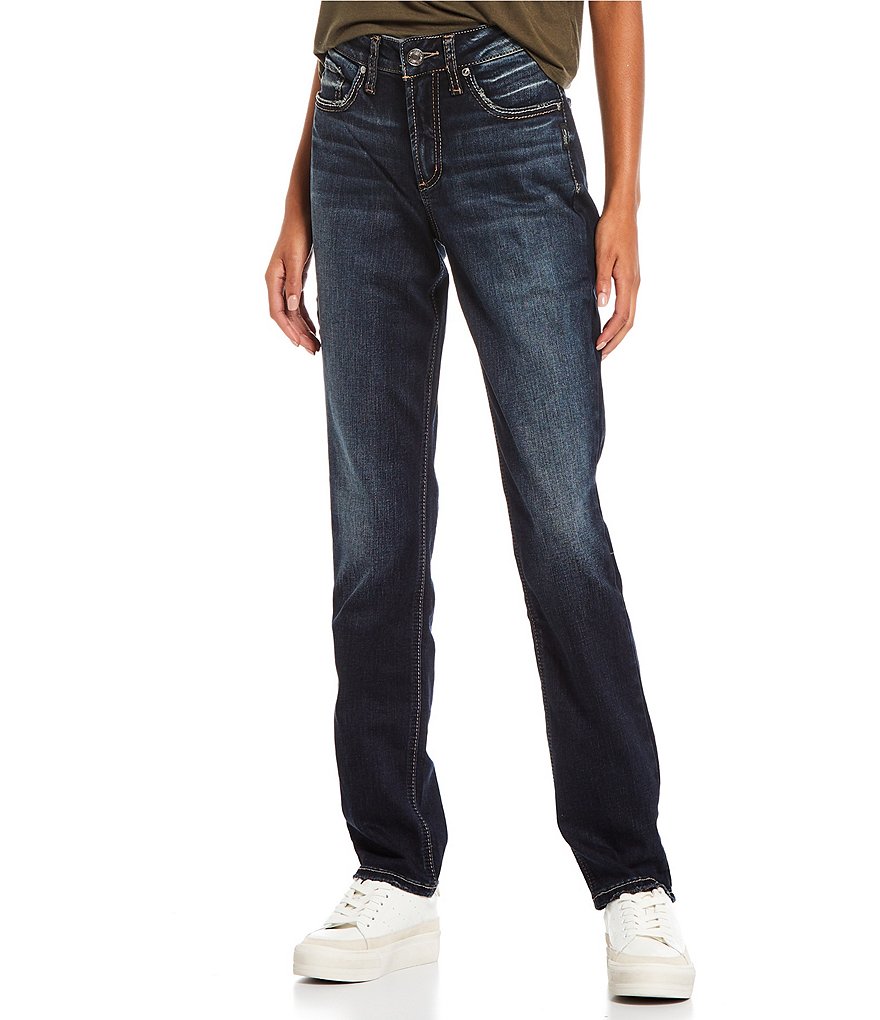 Silver Jeans Co. Avery High Rise Repreve Straight Jeans