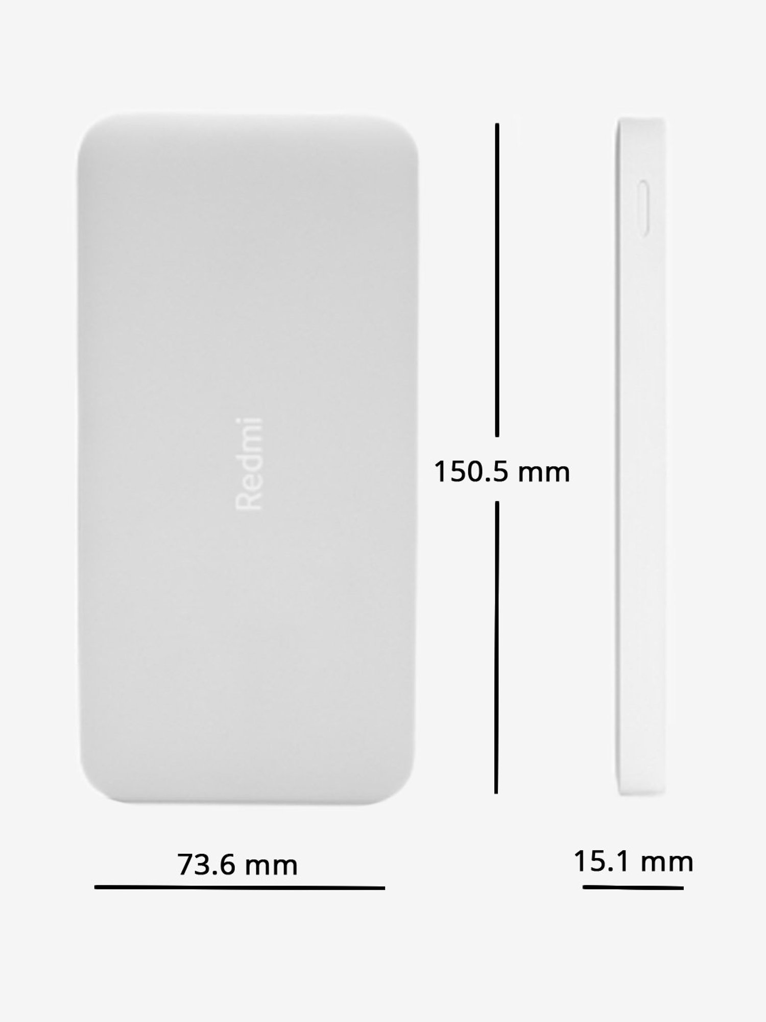 Redmi 10000mAh Power Bank (PB100LZM, White)