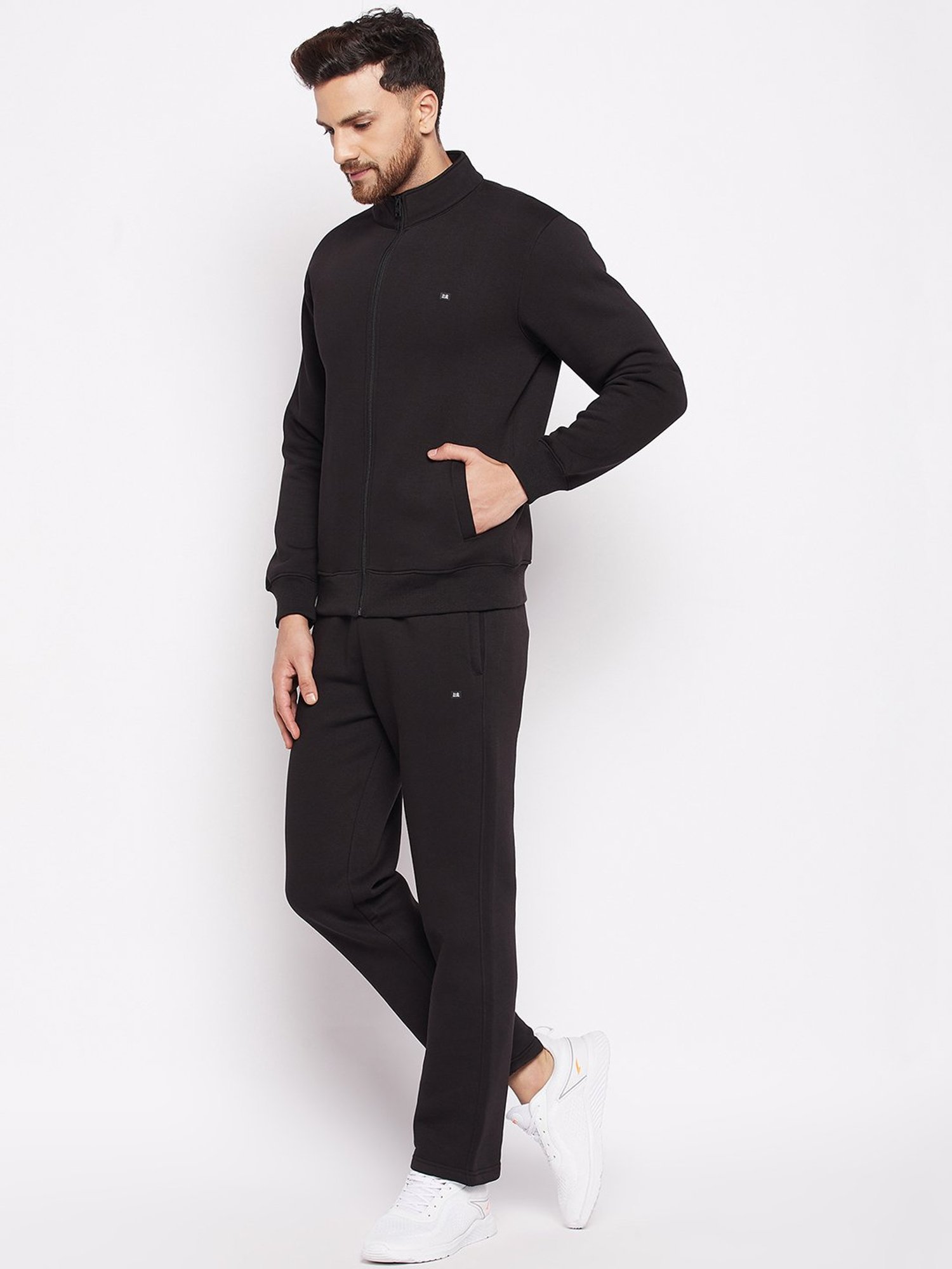 Okane Black Regular Fit Tracksuit