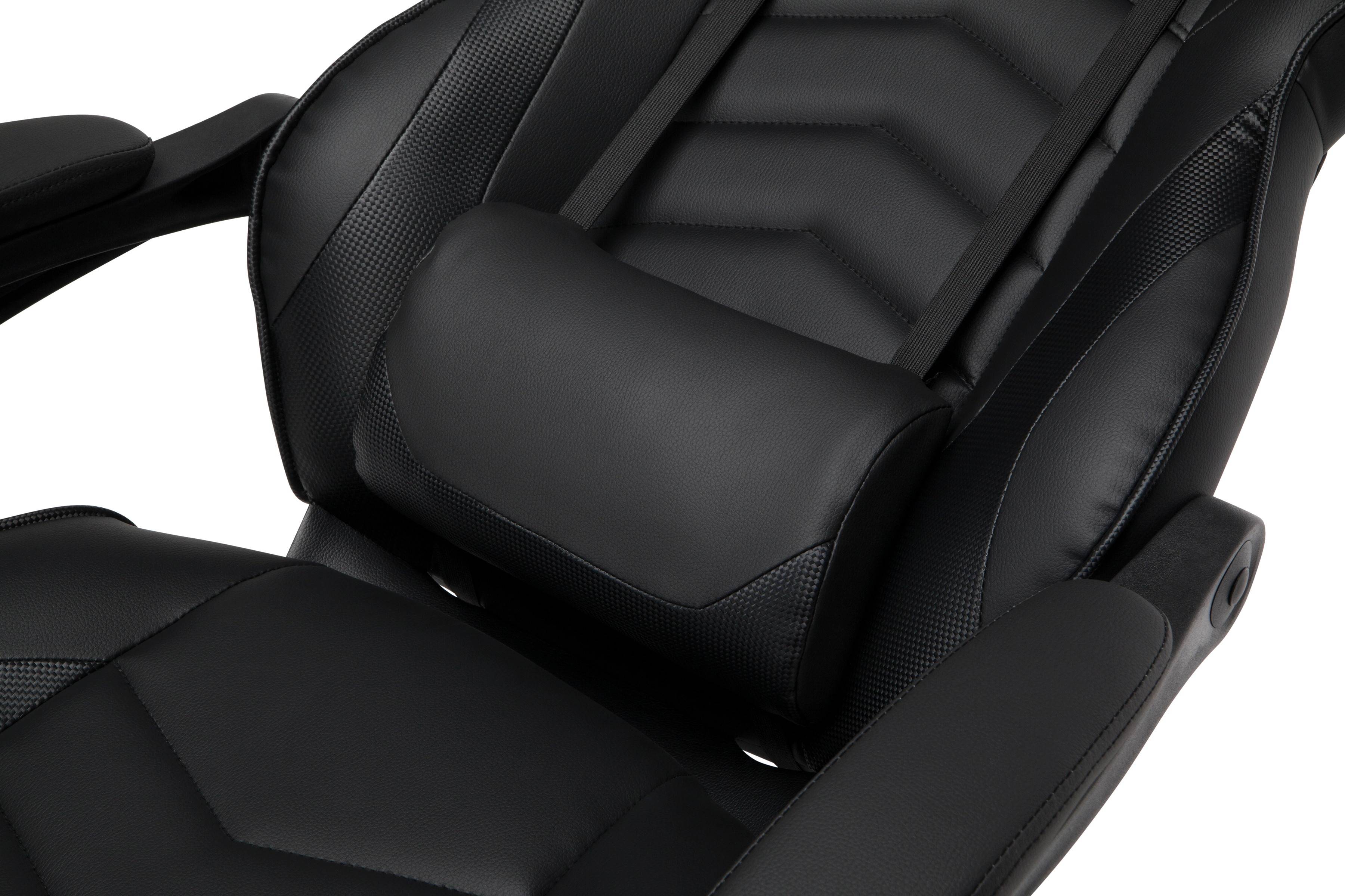 RESPAWN 110 Racing Style Gaming Chair, Reclining Ergonomic Leather Chair with Footrest, in White (RSP-110-WHT)