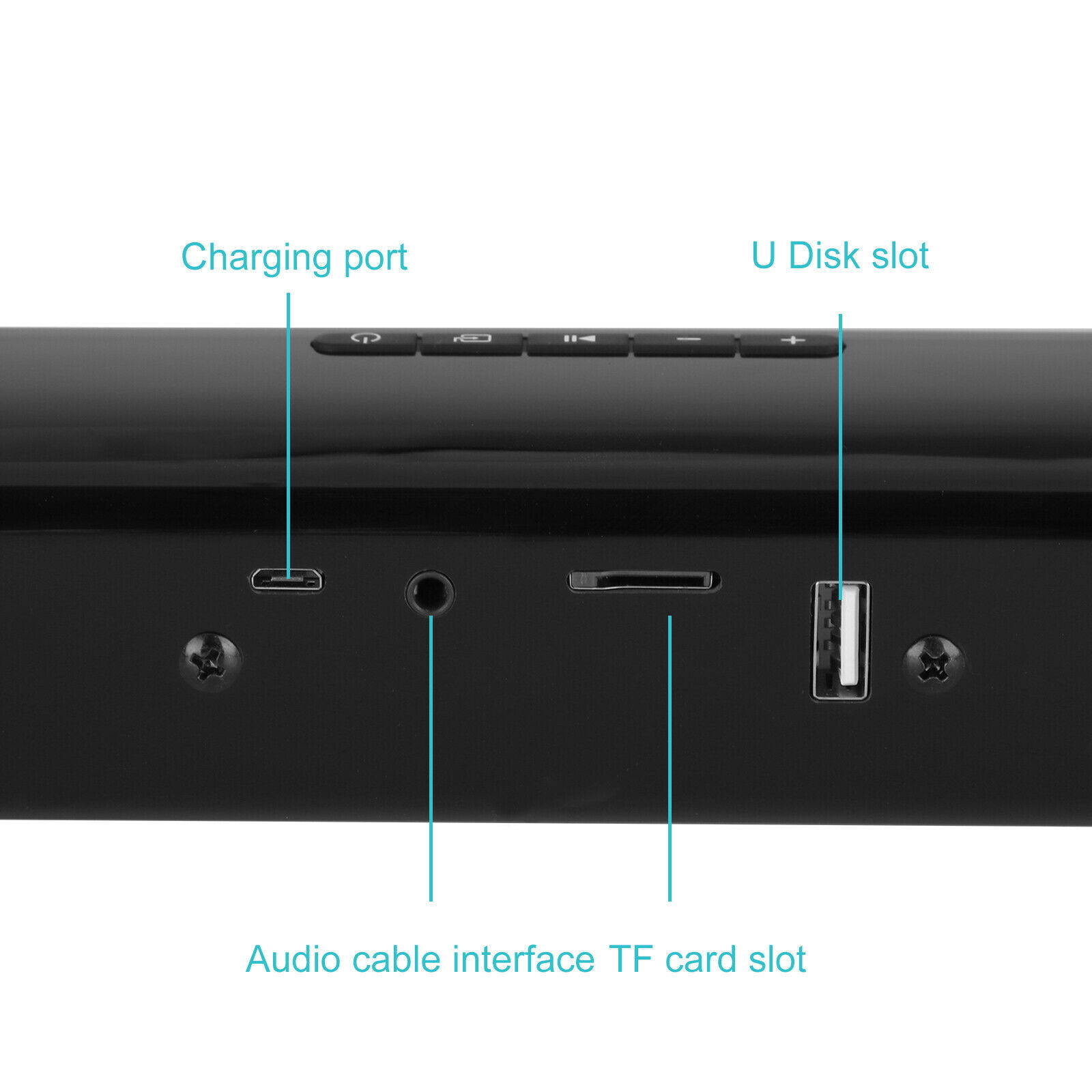 Bluetooth Sound Bar Speaker 3D Mic Stereo System TV Home Theater LG Samsung Sony
