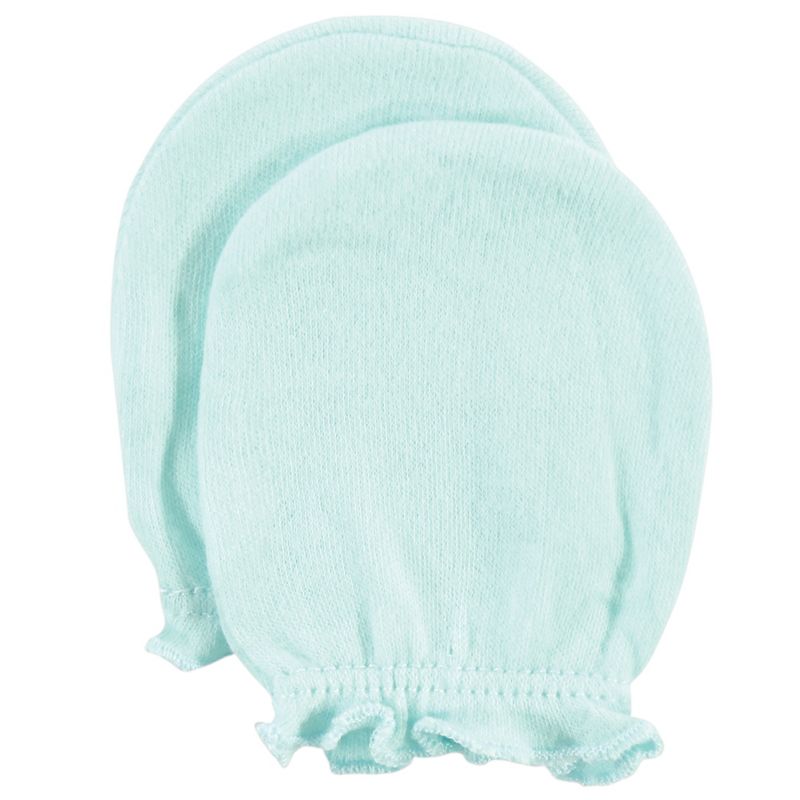 Luvable Friends Baby Cotton Scratch Mittens 4pk, Owl, One Size