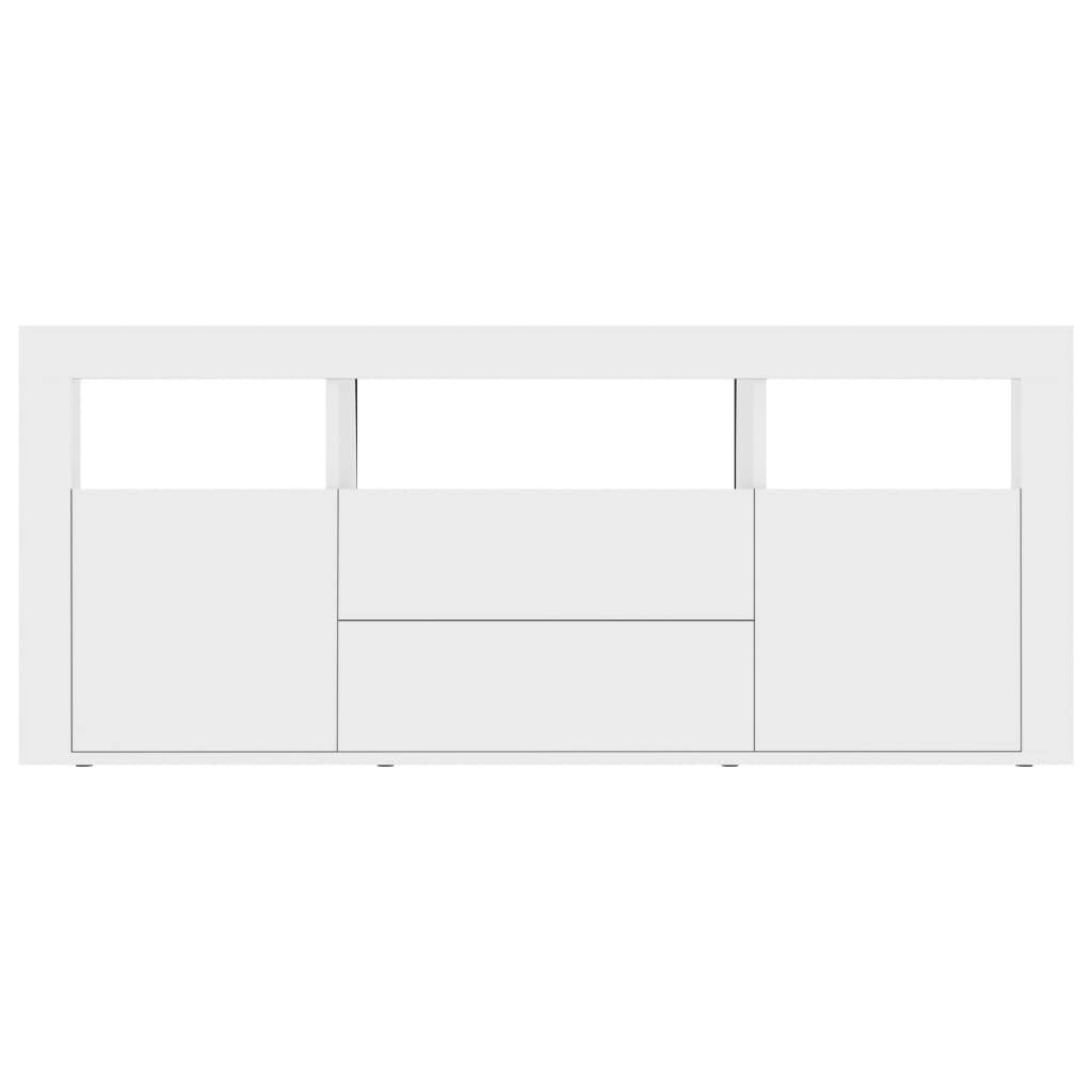 vidaXL TV Cabinet White Chipboard TV Stand Console Table Storage Furniture