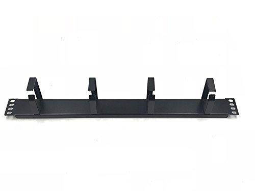 Raising Electronics1U Horizontal Rack Mount Metal Cable Management with 4 Ring