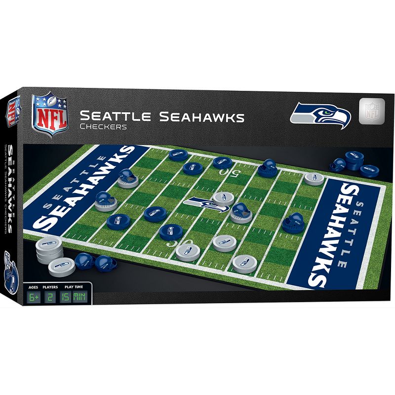 MasterPieces NFL Seattle Seahawks Checkers Board Game