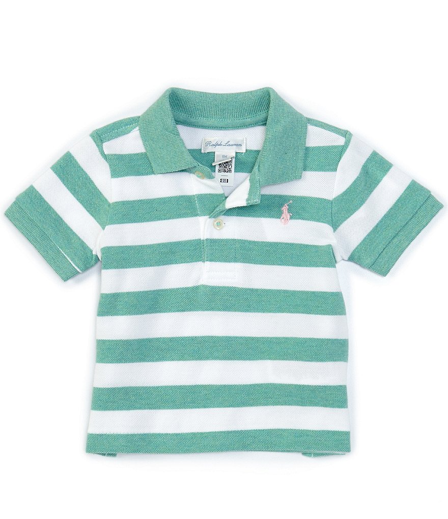 Edgehill Collection Baby Boys 3-24 Months Stripe Short Sleeve Woven Button Down Shirt