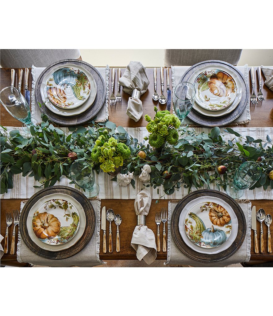 Southern Living Natural Bone 20-Piece Stainless Steel Flatware Set