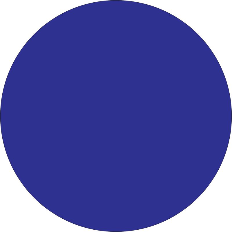 Tape Logic Inventory Circle Labels 1" Dark Blue 500/Roll DL611B