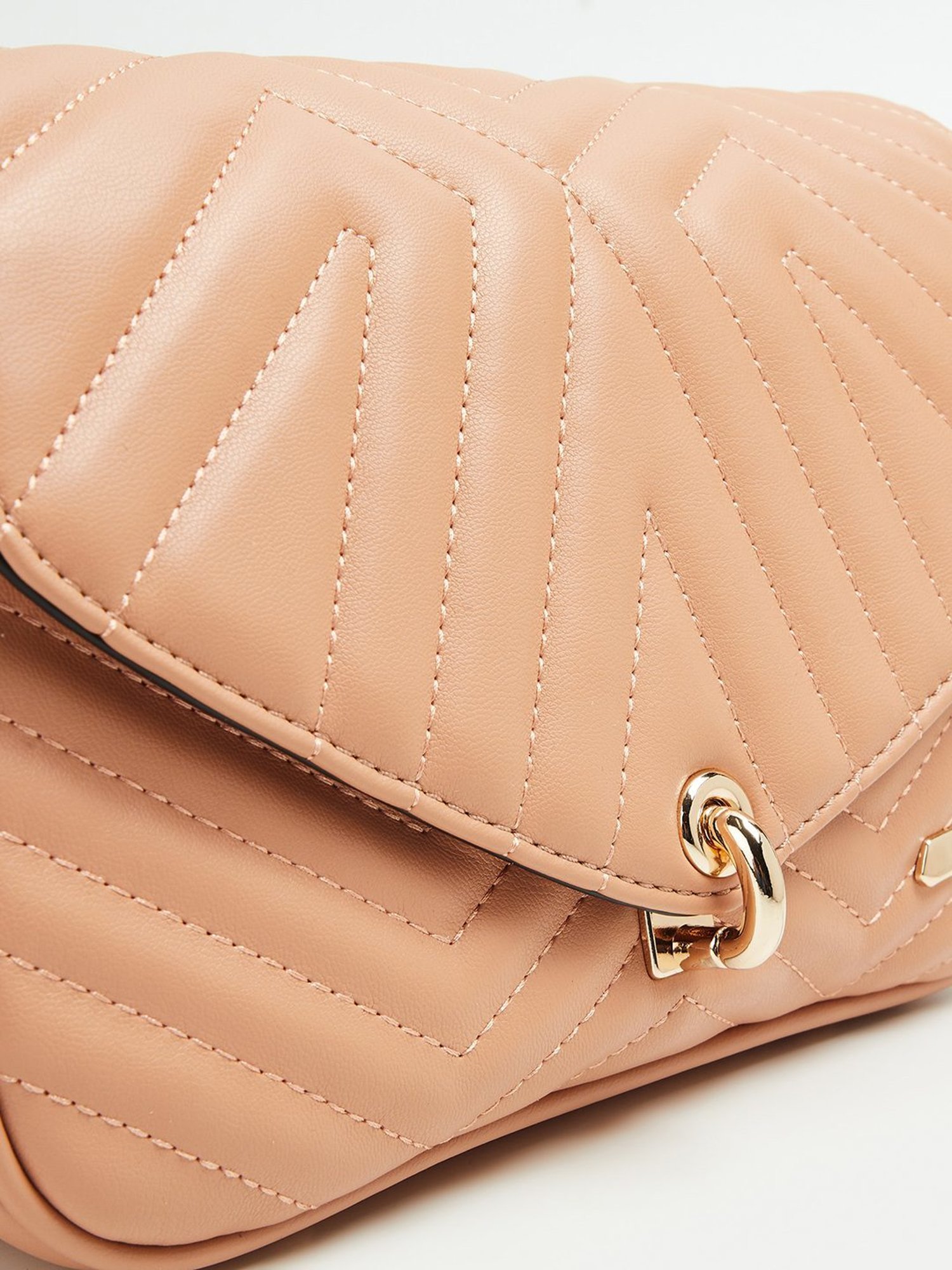 Code by Lifestyle Orange Quilted Cross Body Bag