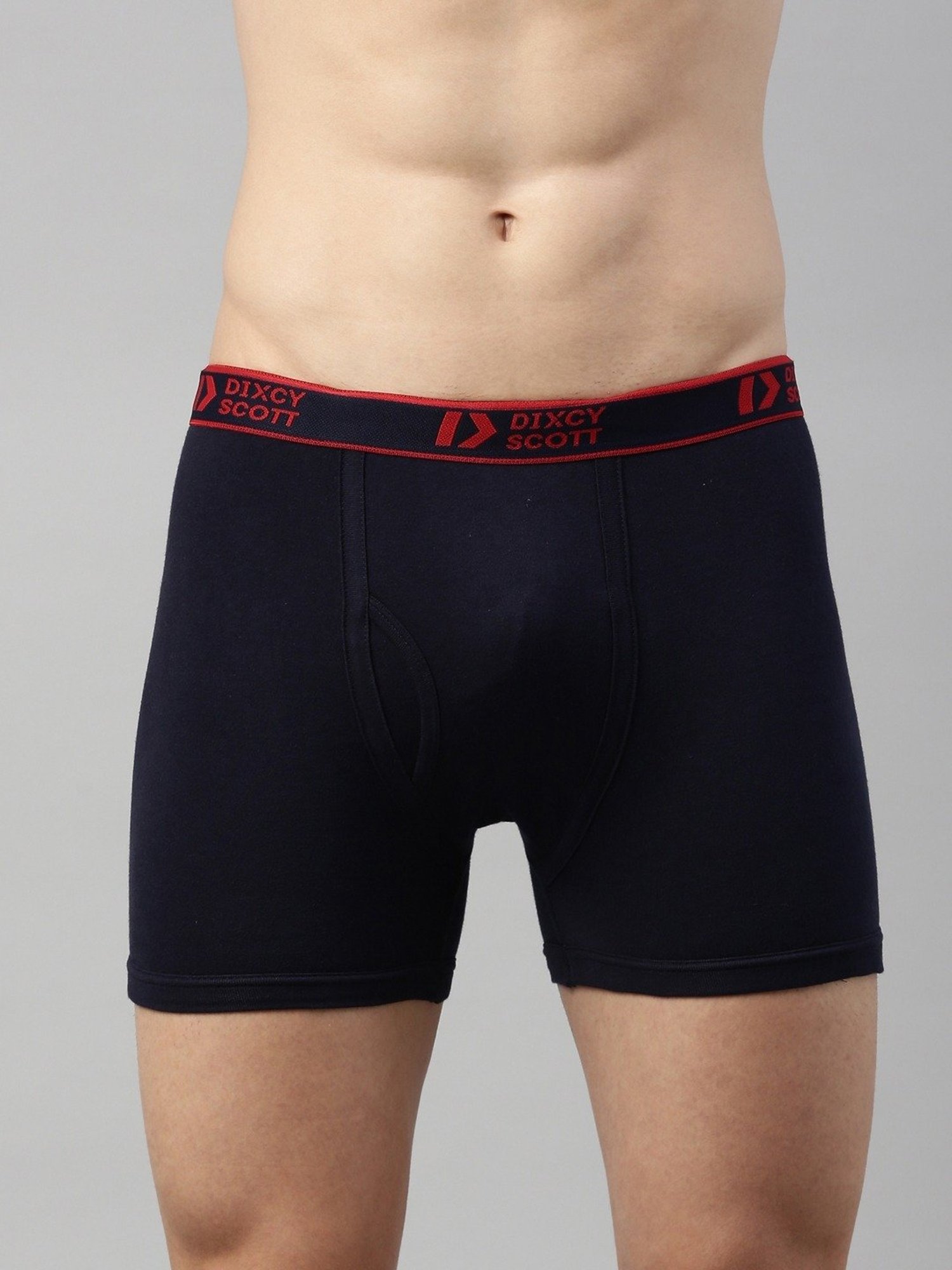 Dixcy Scott Originals Navy Cotton Regular Fit Trunks