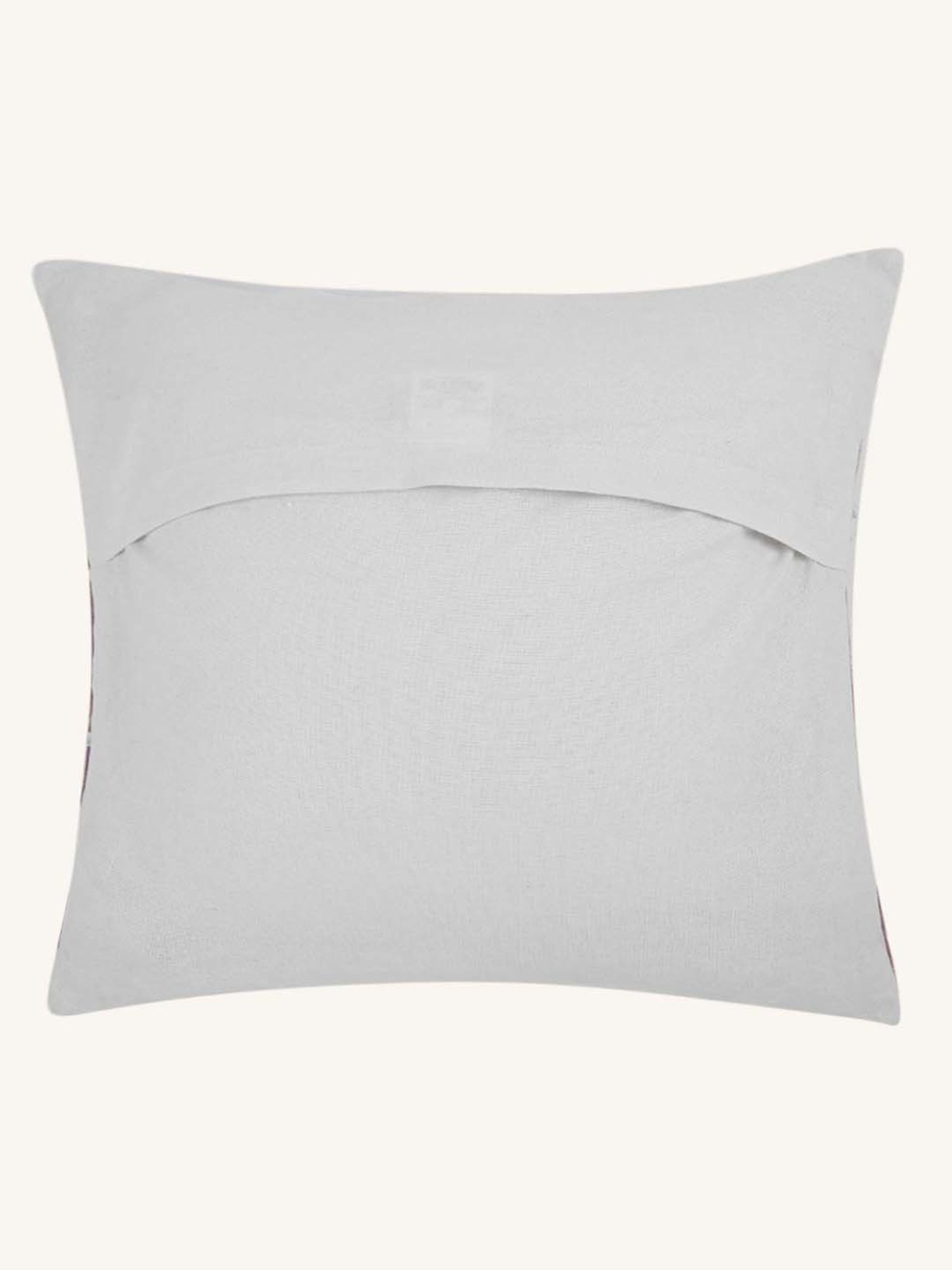 Living Scapes by Pantaloons Purple Cotton Cushion Cover