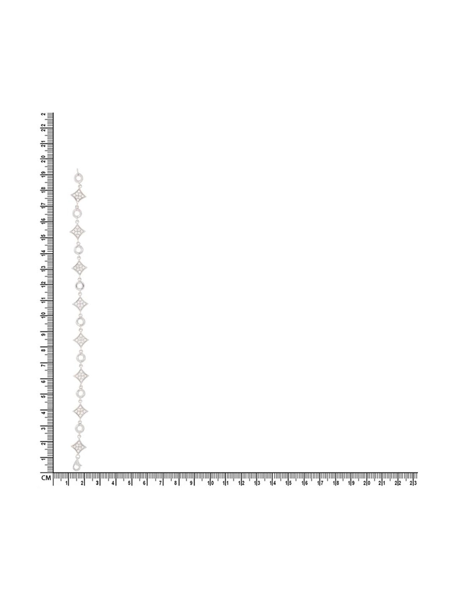 Anayra 92.5 Sterling Silver Sparkling Bracelet for Women