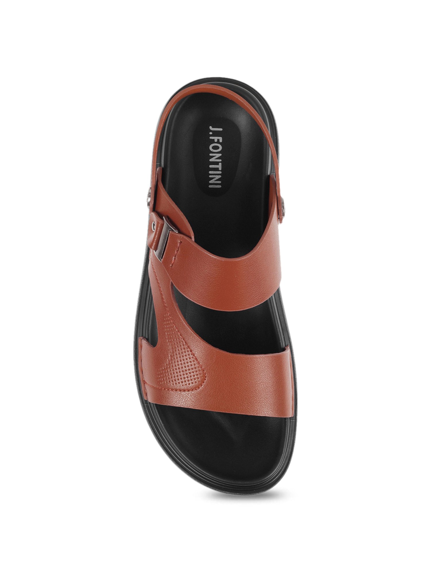 J. Fontini by Mochi Men's Tan Sling Back Sandals