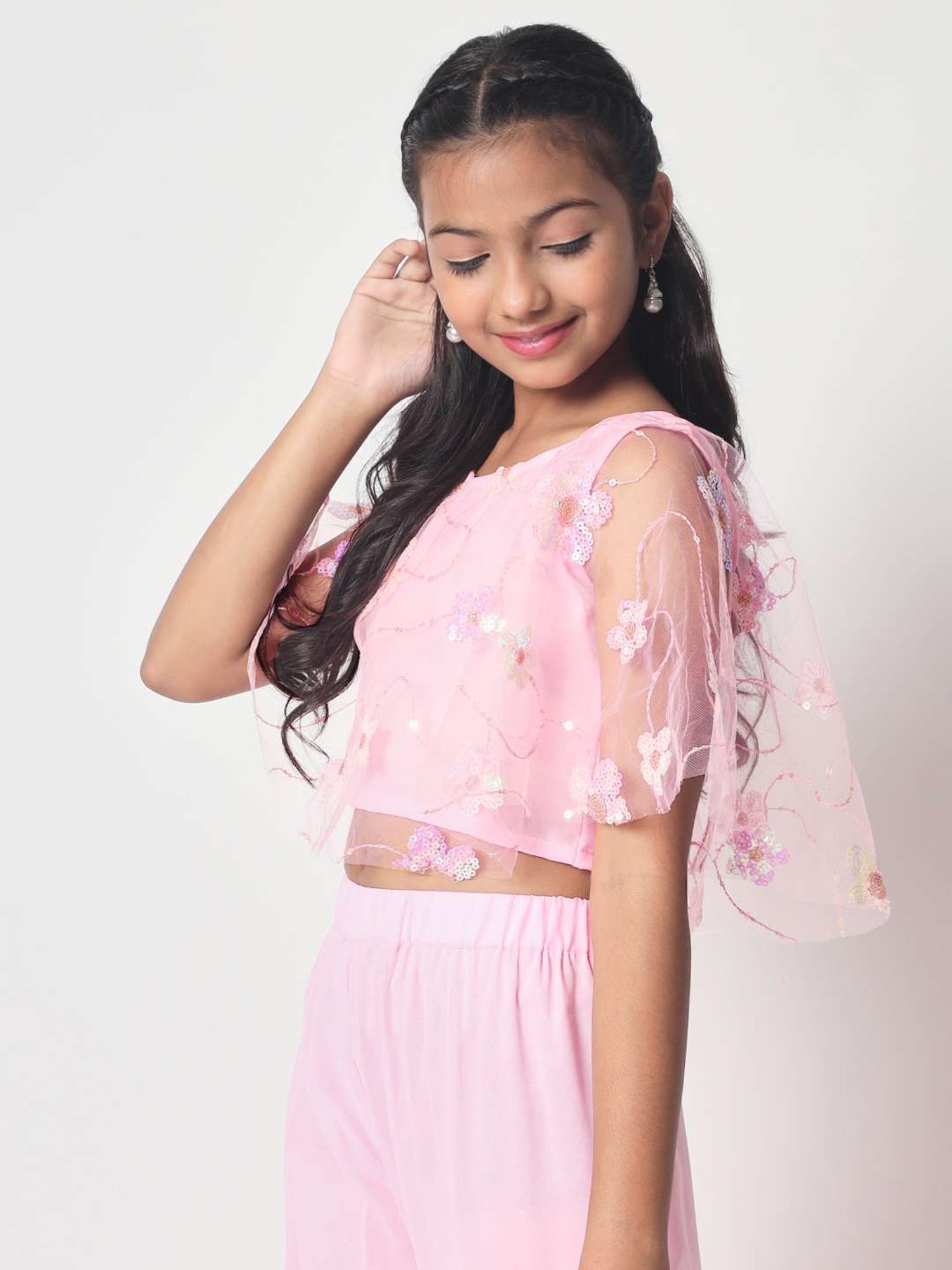 Cutecumber Kids Plum Lace Top