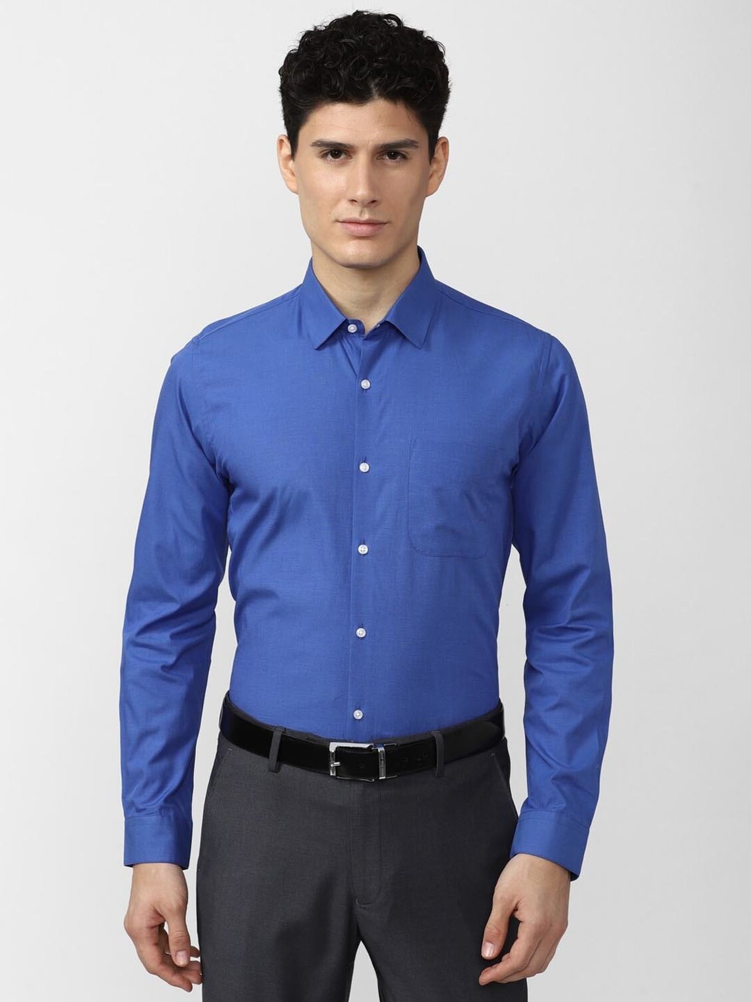 Arrow Sport Dark Green Cotton Slim Fit Shirt