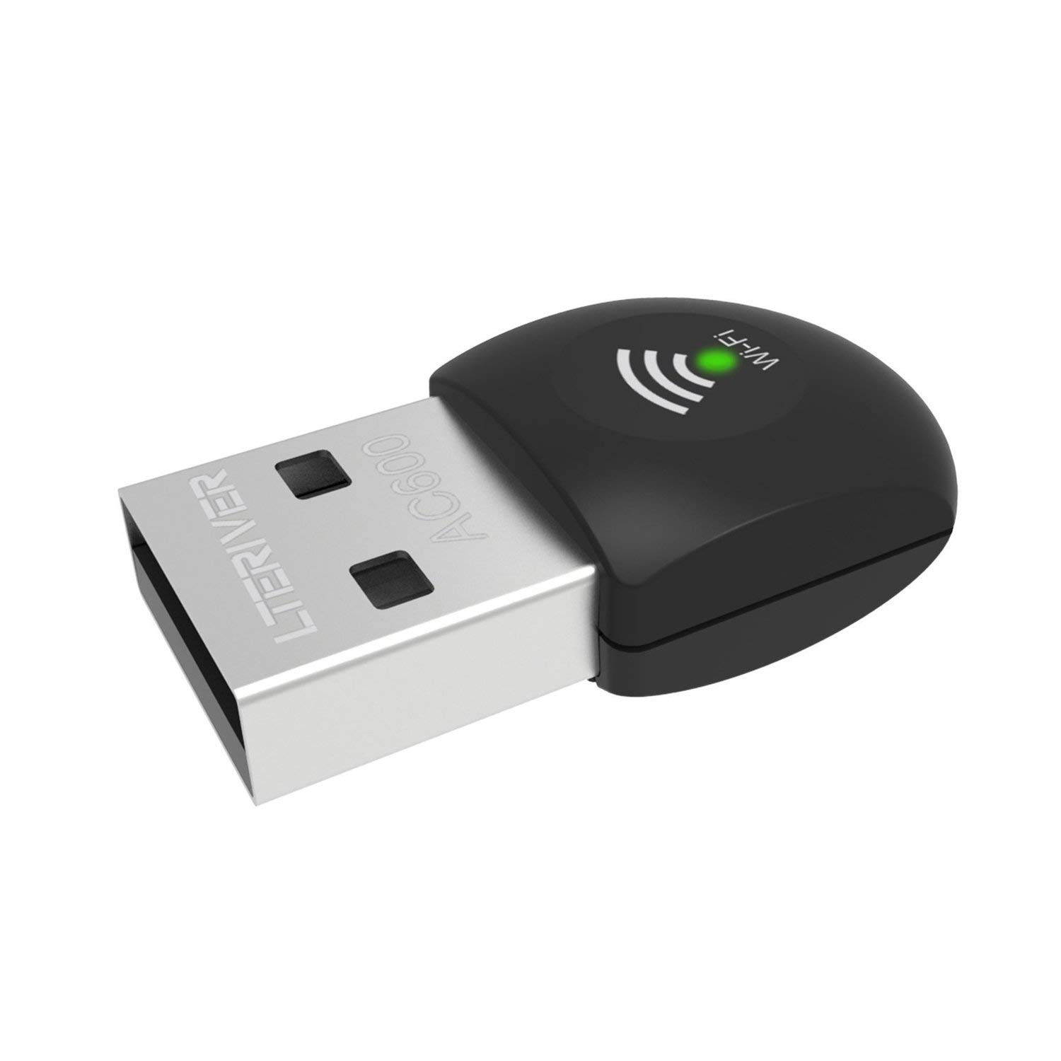 WiFi Dongle WiFi adapter AC600 , 802.11AC 600Mbps Dual Band(2.4G & 5G) Wi-Fi Adapter Supports Windows XP/Vista/7/8/8.1/10/10.1 and Mac OS 10.6~10.11.1/10.11.2(Nano Version)
