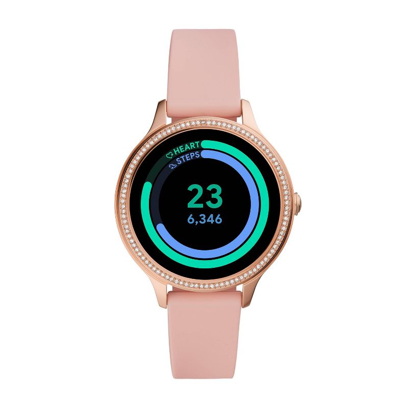 Fossil Gen 5E Smartwatch 42mm - Rose Gold-Tone with Blush Silicone