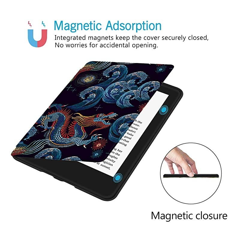 PU Leather Case for All-new Kindle Paperwhite (10th Gen - 2018 Release only&mdash;Will Not fit Prior Gen Kindle Devices), Shinning Gold