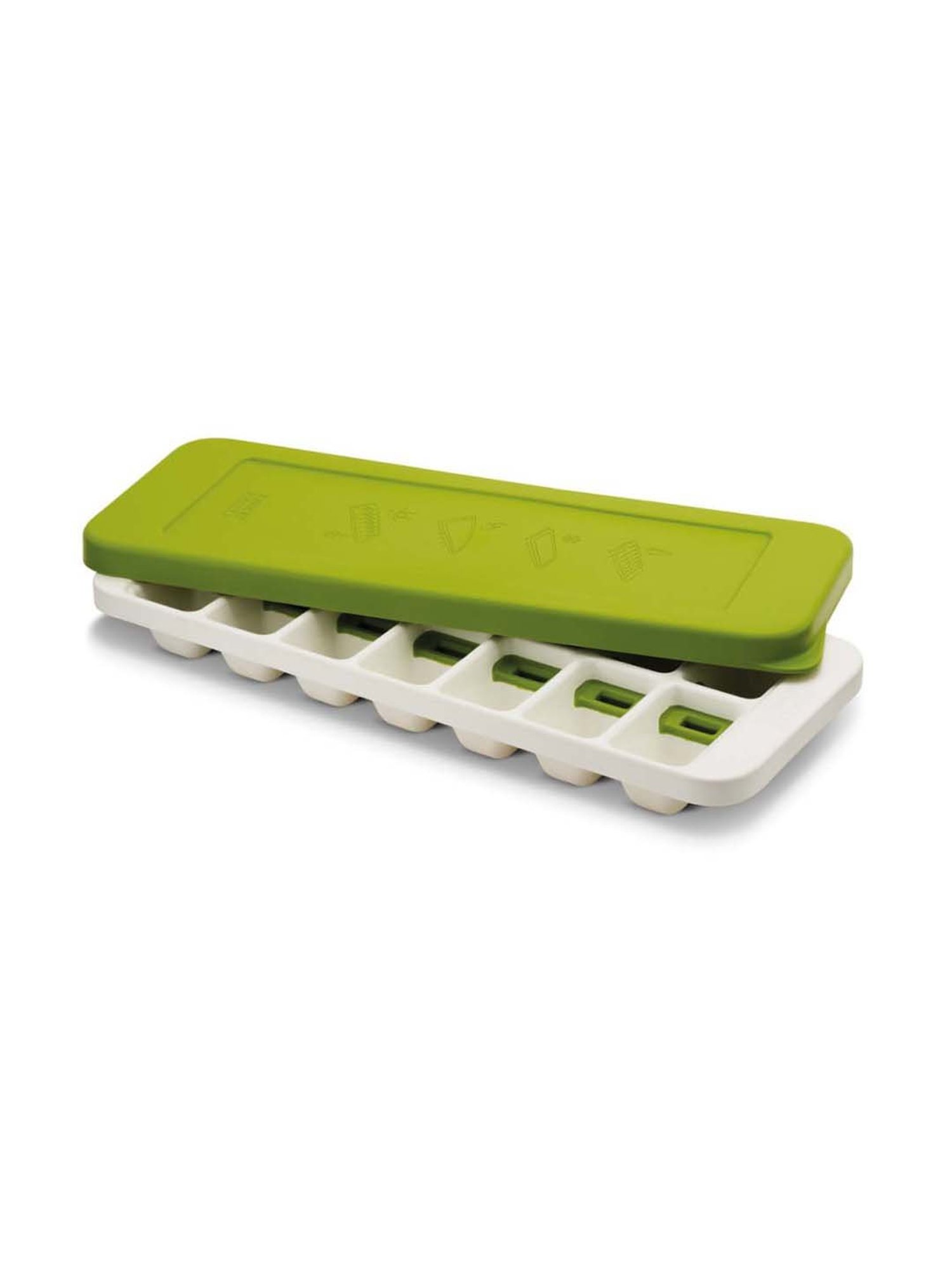 JOSEPH JOSEPH Green & White Polypropylene 31 cm Quick-Snap Ice Cube Tray - Set of 1