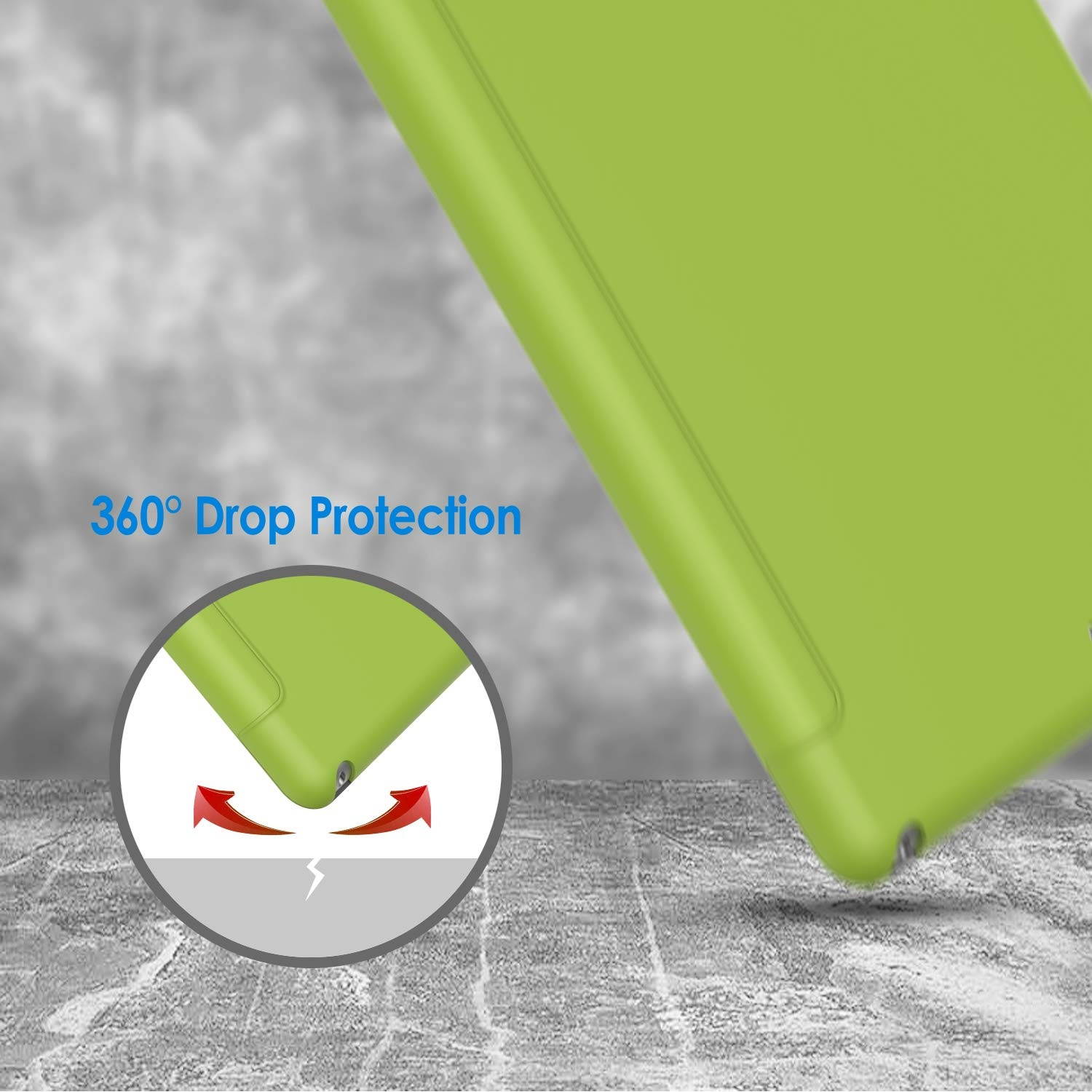 JETech Case for iPad (9.7-Inch, 2018/2017 Model, 6th/5th Generation), Smart Cover Auto Wake/Sleep, Green