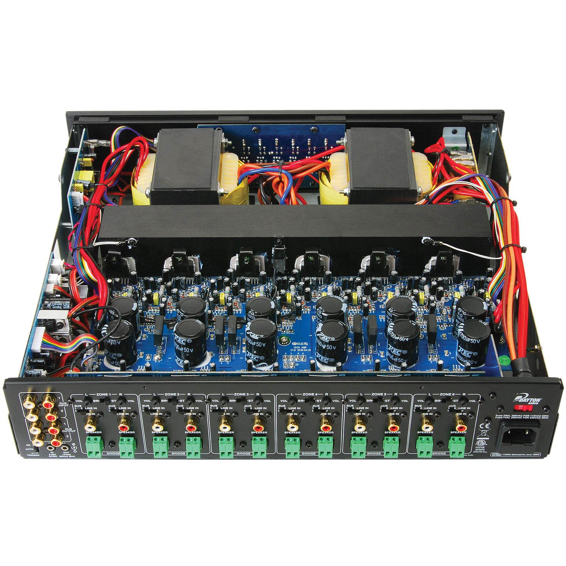 Dayton Audio MA1240a Multi-Zone 12 Channel Amplifier 300-815