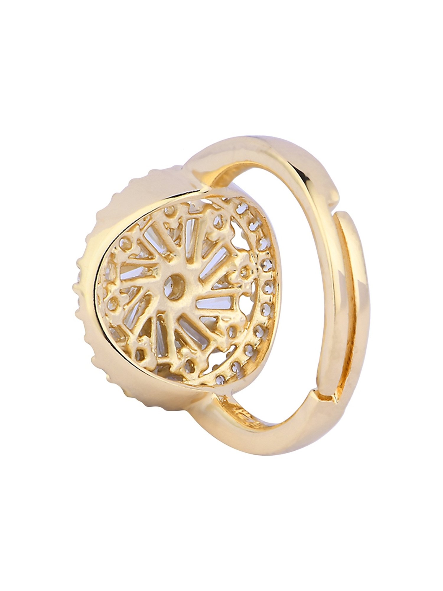 Accessorize London Women's Jewel Embellished Rings Set Of Three White