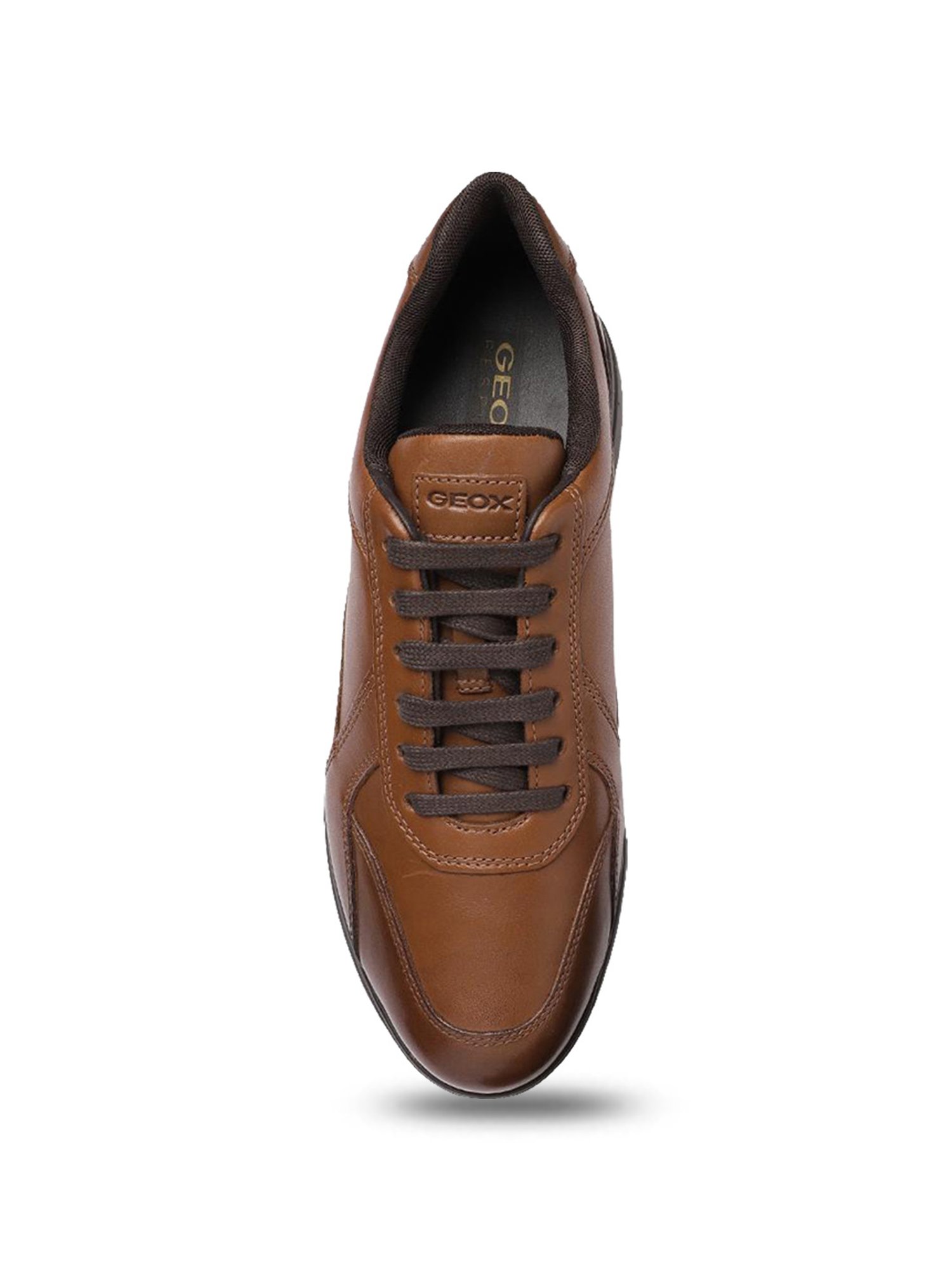 Geox Men's Spherica EC12 Cognac Casual Sneakers