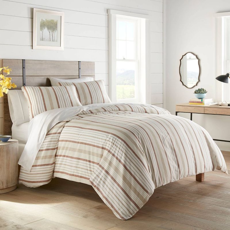 Stone Cottage King Conrad Duvet Cover Set Brown