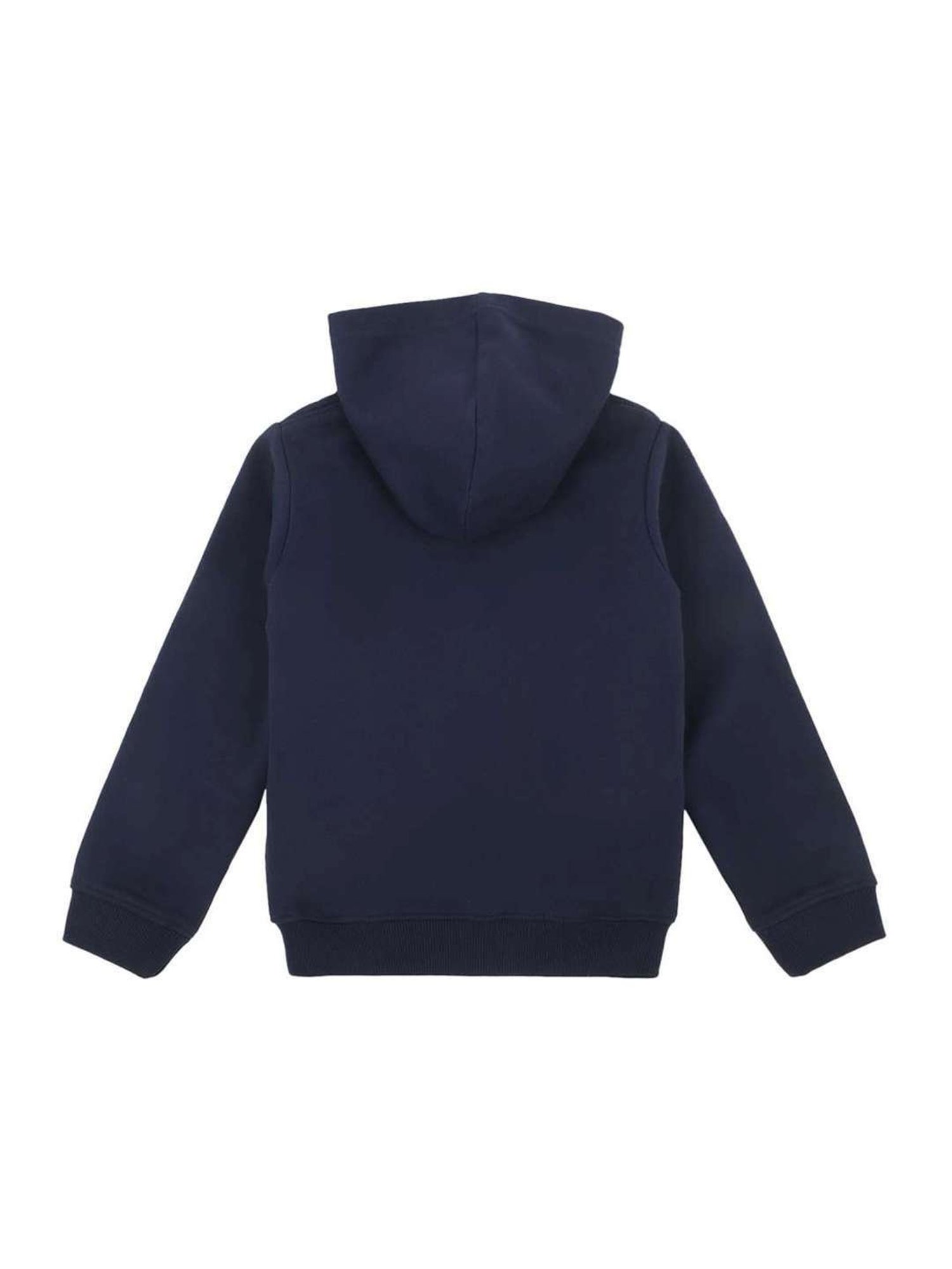 Cantabil Kids Navy Embellished Full Sleeves Sweatshirt