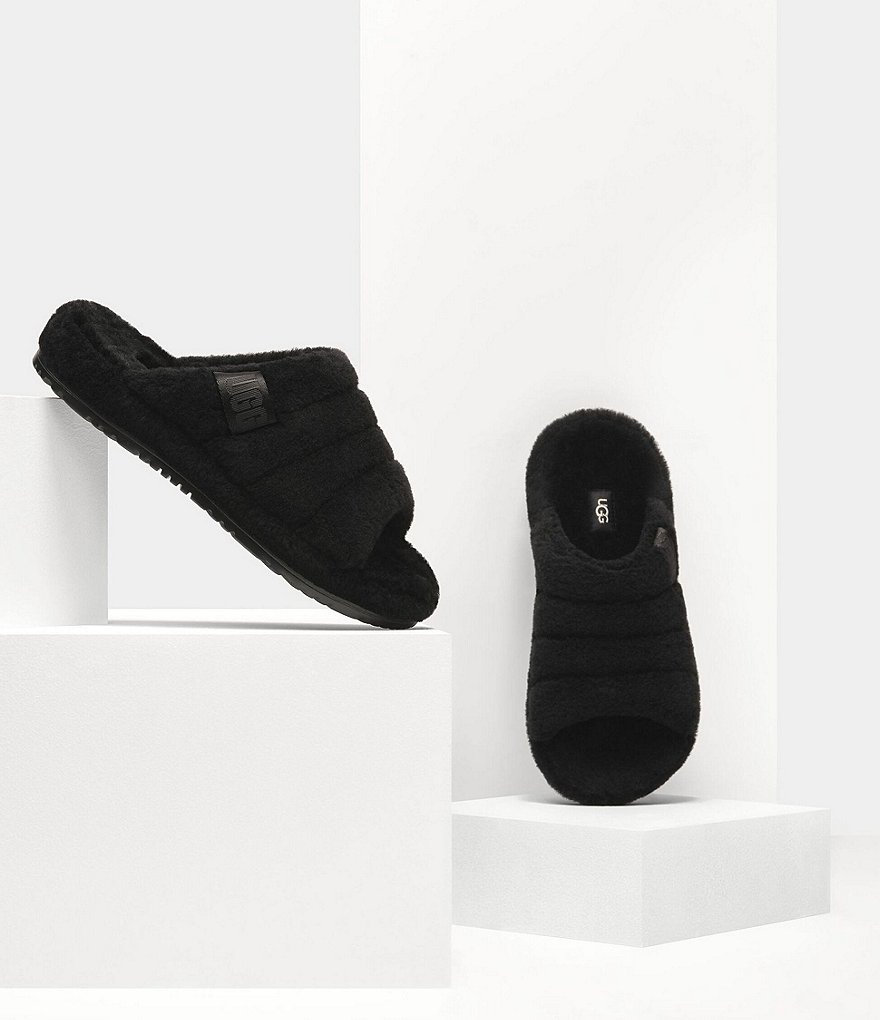 UGG&reg; Men's Scuff Logo Suede Slippers