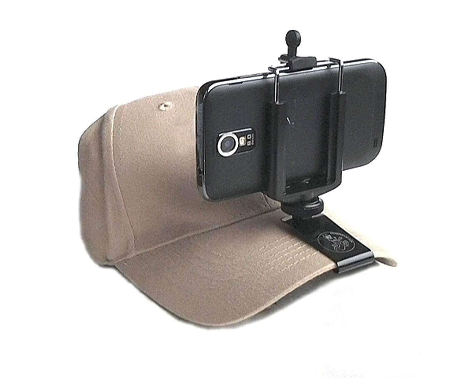 Streamaroo Universal Hands-free Smartphone Hat Mount. Slides onto a Ballcap, No Straps on Your Head. The Simple, Elegant Solution to Hands-free Mobile Video!