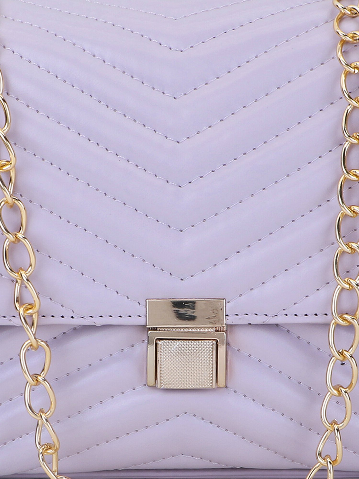 Spice Art lavender Solid Medium Envelope Shaped Cross Body Bag