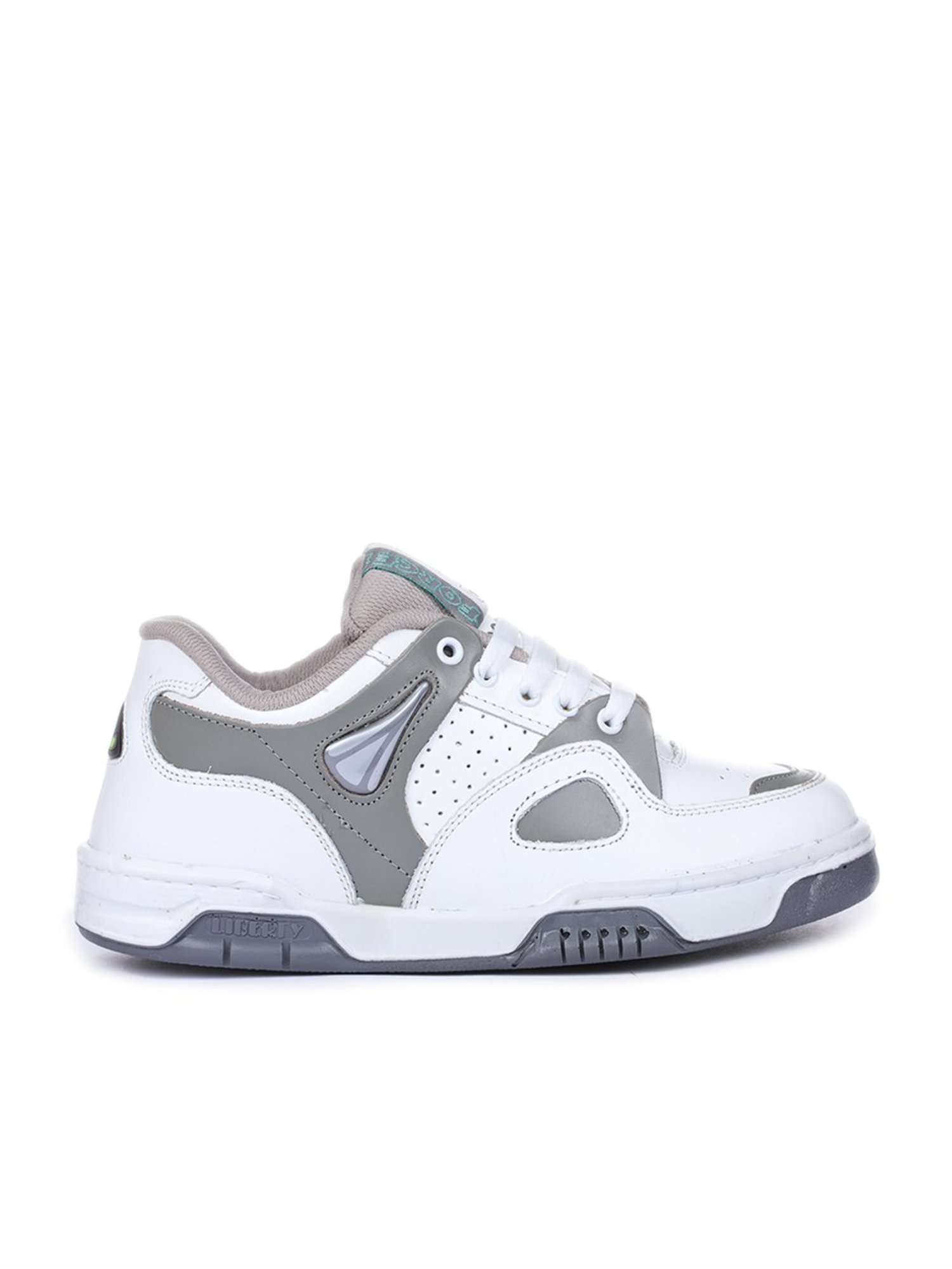 Force 10 by Liberty Men's Grey & White Casual Sneakers