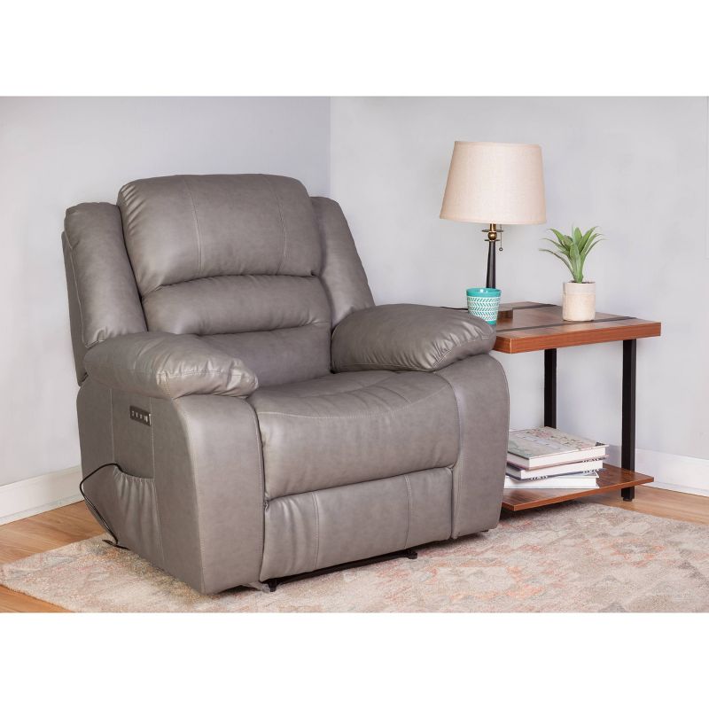Lincoln Power Recliner Gray - Relaxzen