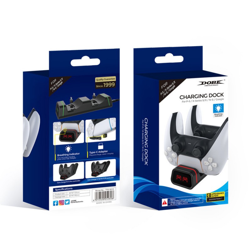 Ochine Dual Controller Charging Dock For Xbox One / One S / One X Charging Station Display Screen With 2 Battery