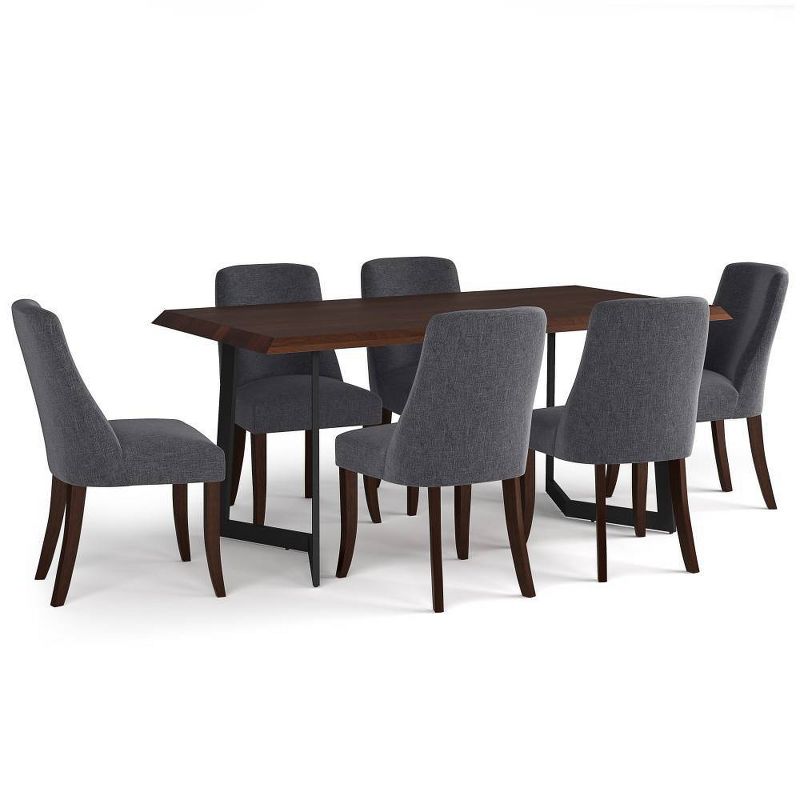 7pc Haley Iii Dining Set Slate Gray - WyndenHall