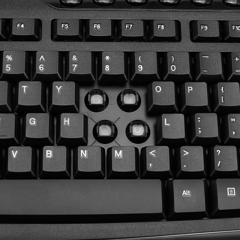 Adesso EasyTouch AKB-133CB Desktop USB Multimedia Keyboard and Mouse Combo - Retail - USB Cable 103 Key - English (US) - USB Cable Optical - 1000 dpi