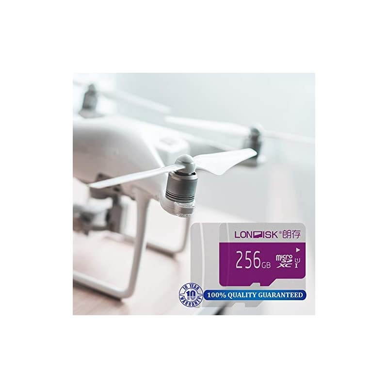 256GB Micro SD Card UHS-I MicroSDXC Card for Drone/Dash Cam/Smart Phone/Tablet PC/Video Player(U1 256GB)