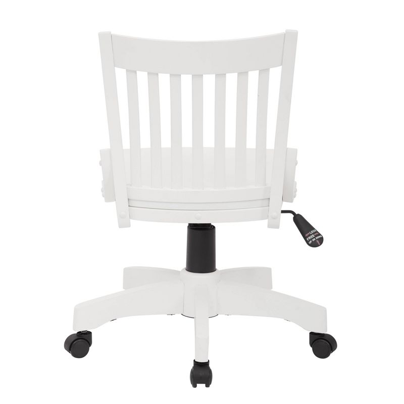 Deluxe Armless Wood Bankers Chair White - OSP Home Furnishings