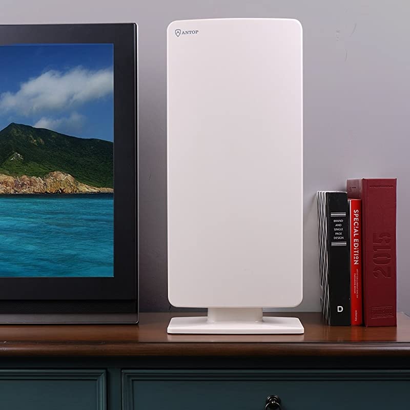 Big BOY HDTV Flat Panel Amplified Antenna for OutdoorIndoor80 Mile MultiDirectional with Amplifier Signal Booster 1080P 4KExtremely High Reception with 40ft Coaxial Cable