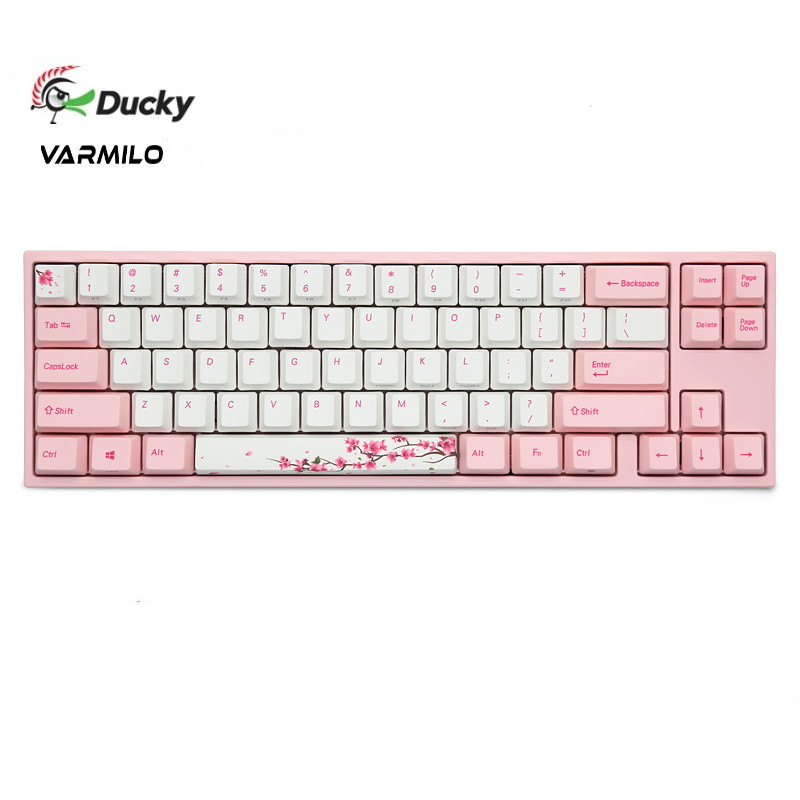Ducky X Varmilo MIYA Pro Ergonomic Design,Cool Exterior 68 Keys Type-C Cable Detachable Mechanical Gaming  Keyboard For Office And Game- Chinese Hua Dan Verison( No Backlit)