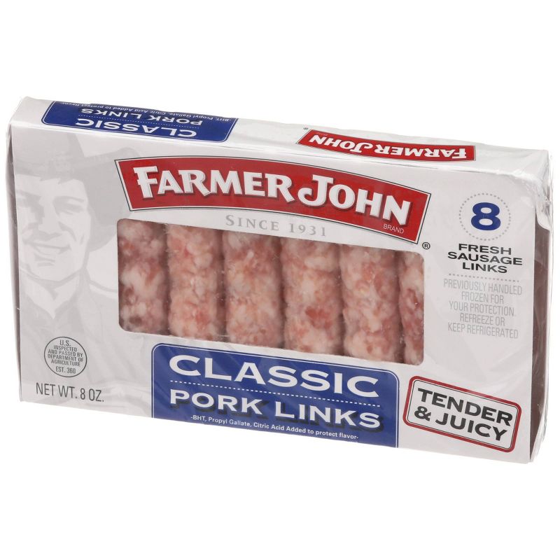 Farmer John Classic Pork Sausage Links - 8oz/8ct