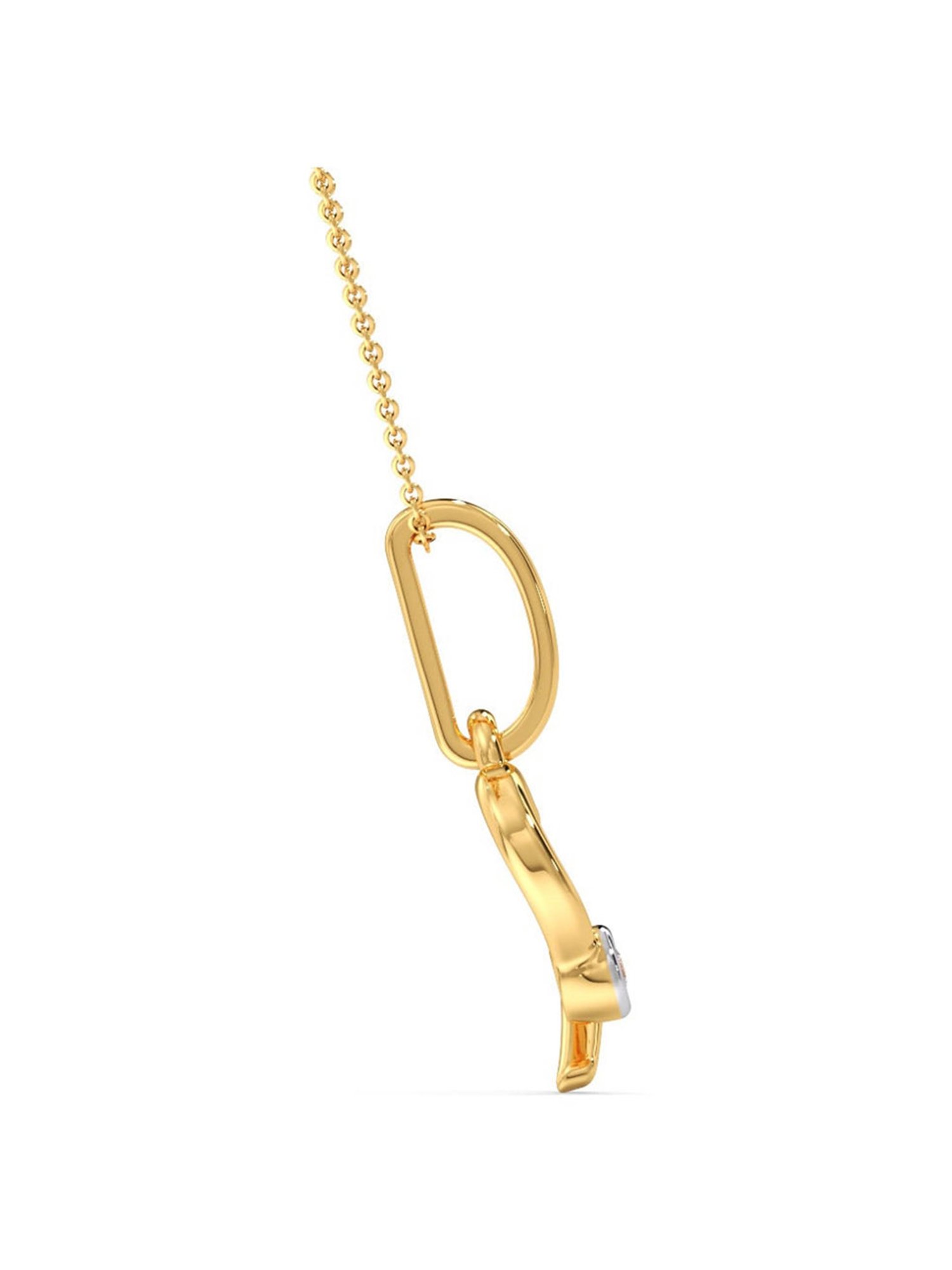 Joyalukkas 18k Gold & Diamond Pendant with Chain