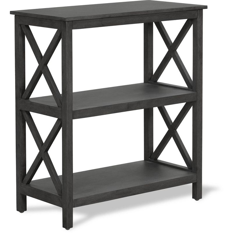 26.4" Thompson 2 Tier Shelf Dark Gray - ClickDecor