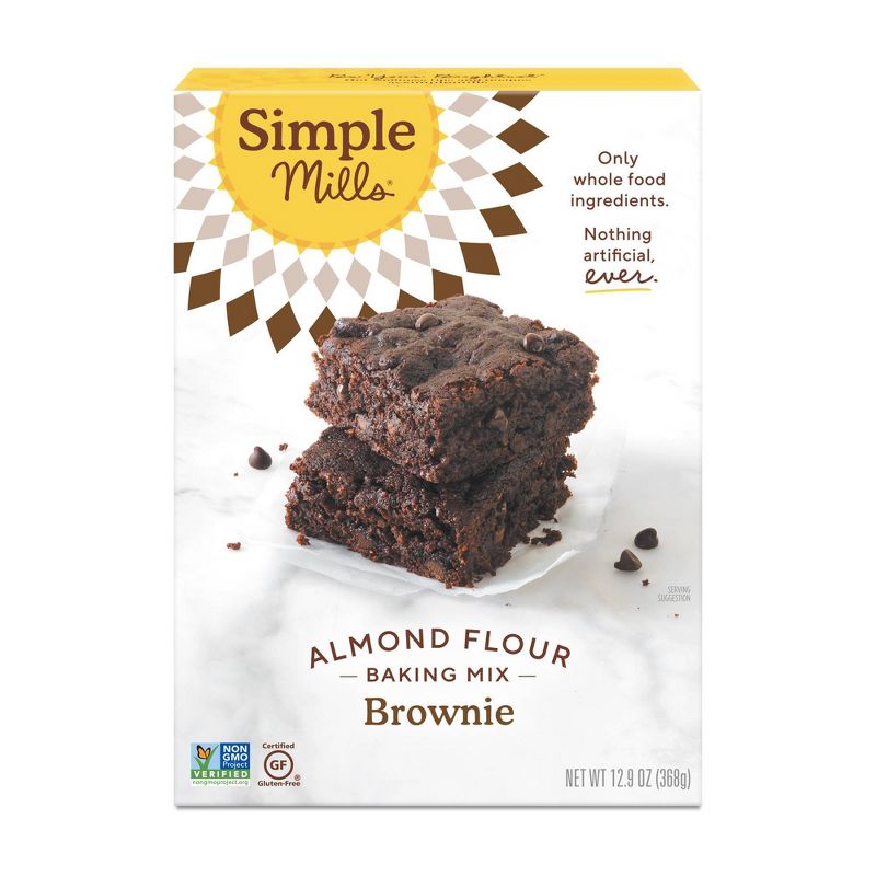 Simple Mills Gluten Free Brownie Almond Flour Baking Mix - 12.9oz