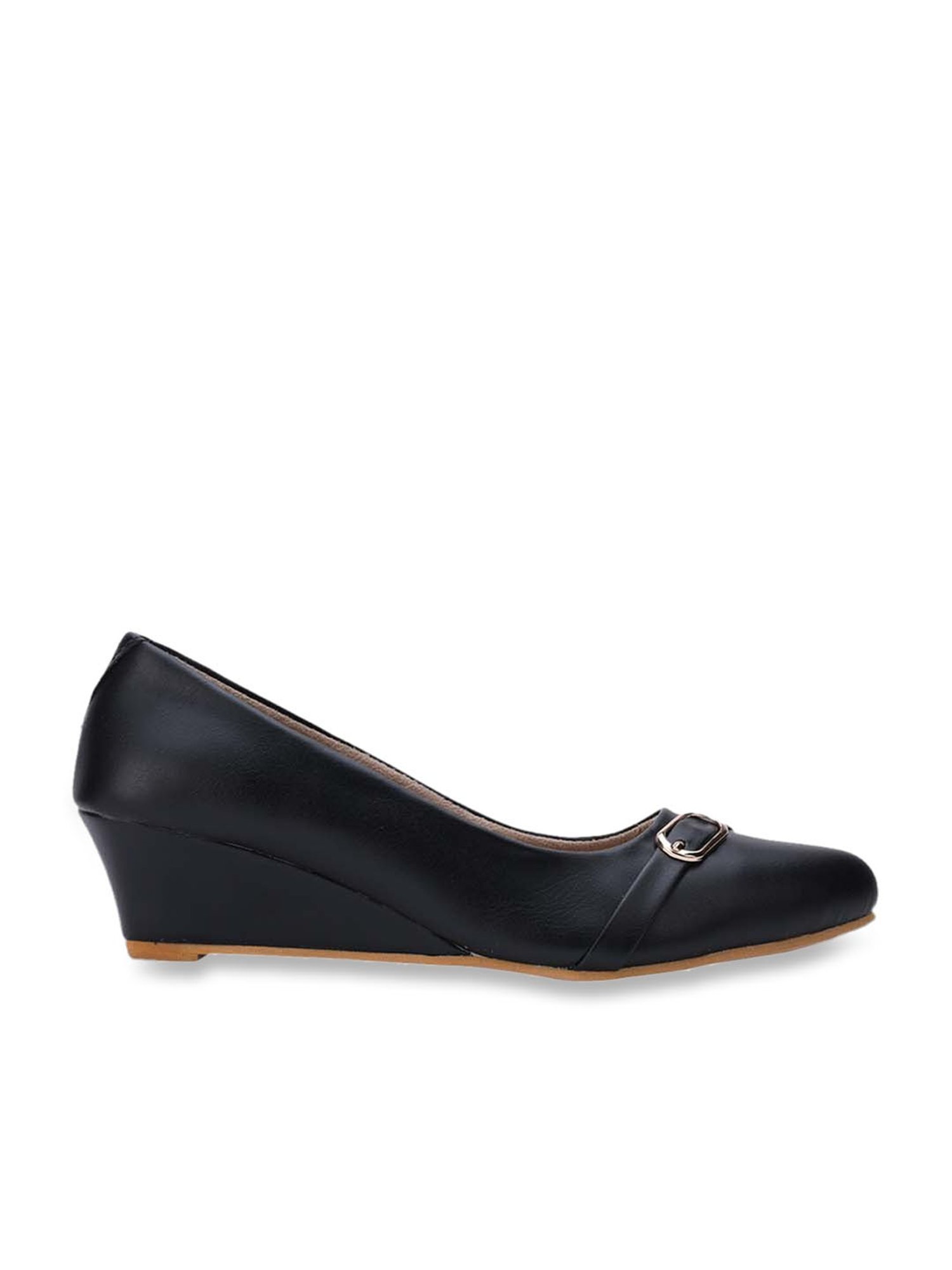 Salario Women's Black Wedge Pumps