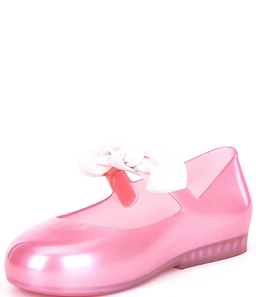Mini Melissa Girl's Mini Sweet Love Princess Bow Detail Mary Janes (Toddler)