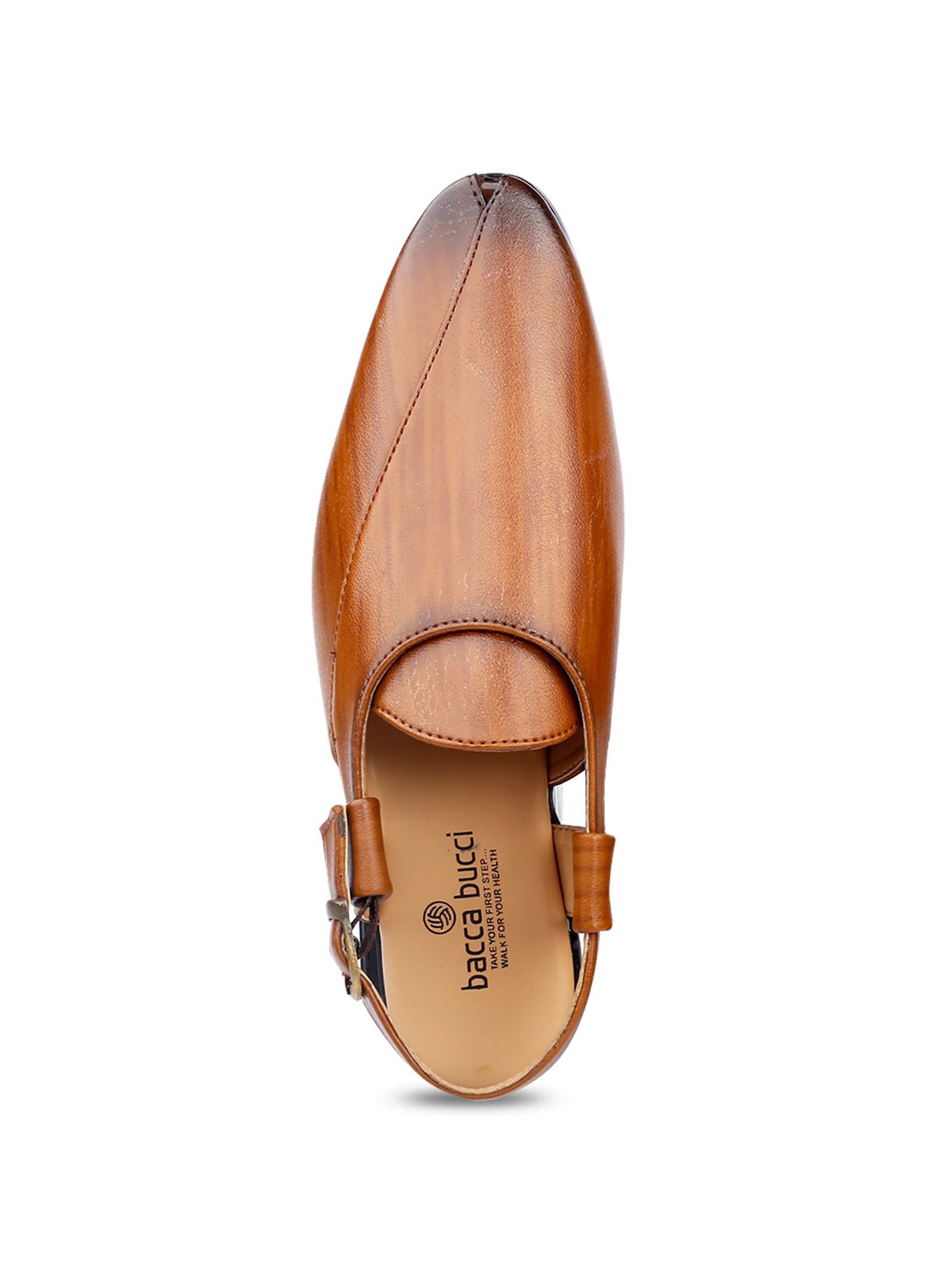 Bacca Bucci Men's Nobility Tan Back Strap Sandals