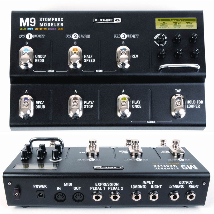Line 6 M9 Stompbox Modeler Guitar Effects Pedal Stomp